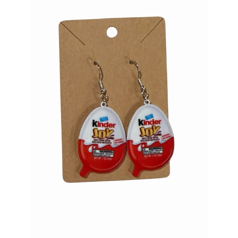 New Novelty Fashion Earrings candy egg sweets‎ snack treat
